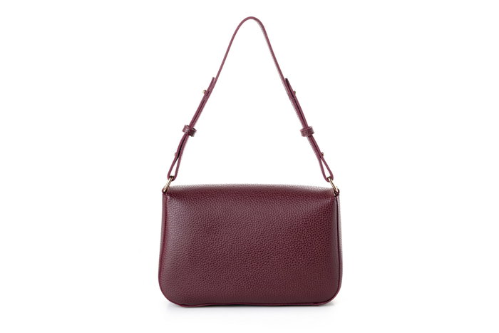 Lucky Bees 1273 Bolso Claret Red de Cuero de Polivinilo Elegante para Mujer